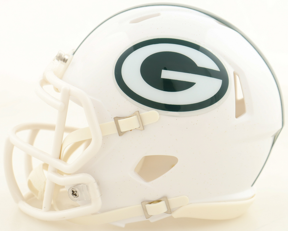 Dontayvion Wicks Signed Packers Speed Mini Helmet (JSA) at PristineAuction.com Dontayvion Wicks Signed Packers Speed Mini Helmet (JSA) at PristineAuction.com