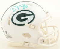 Dontayvion Wicks Signed Packers Speed Mini Helmet (JSA) at PristineAuction.com