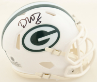 Dontayvion Wicks Signed Packers Speed Mini Helmet (JSA) at PristineAuction.com
