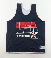Larry Bird & Magic Johnson Signed 1992 USA Dream Team Practice Champion Authentic Jersey (PSA & Becket) at PristineAuction.com