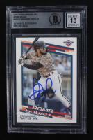Fernando Tatis Jr. Signed 2022 Topps Opening Day Bomb Squad #BS14 (Beckett | Auto Grade BGS 10) at PristineAuction.com