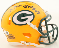 Dontayvion Wicks Signed Packers Speed Mini Helmet Inscribed "Go Pack" (JSA) at PristineAuction.com