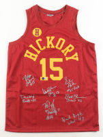 "Hoosiers" Jersey Cast-Signed by (7) with Maris Valainis, David Neidorf, Scott Summers, Brad Long with Character Inscriptions (Beckett) at PristineAuction.com