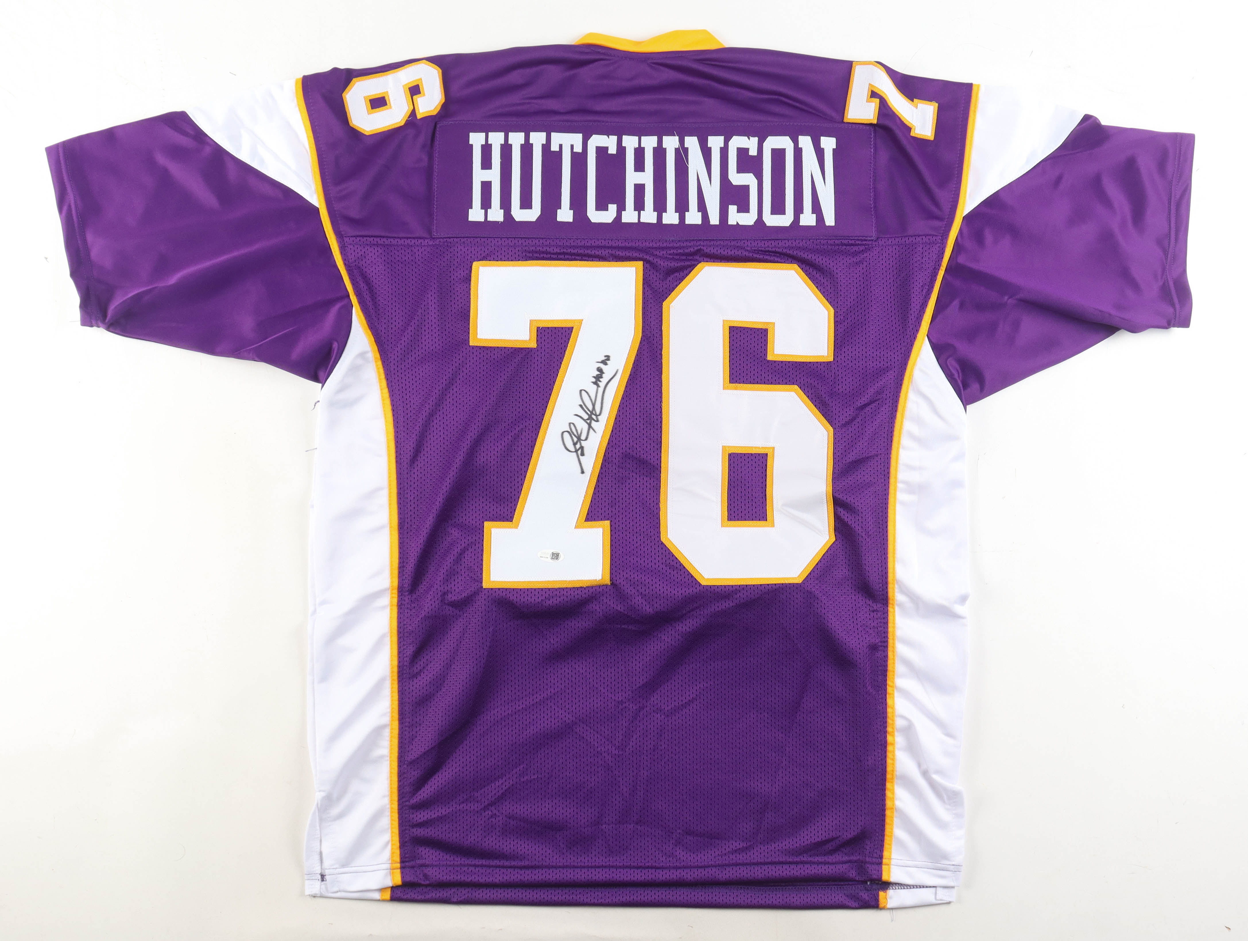 Steve Hutchinson Signed Jersey Inscribed "HOF '20" (JSA) at PristineAuction.com Steve Hutchinson Signed Jersey Inscribed "HOF '20" (JSA) at PristineAuction.com