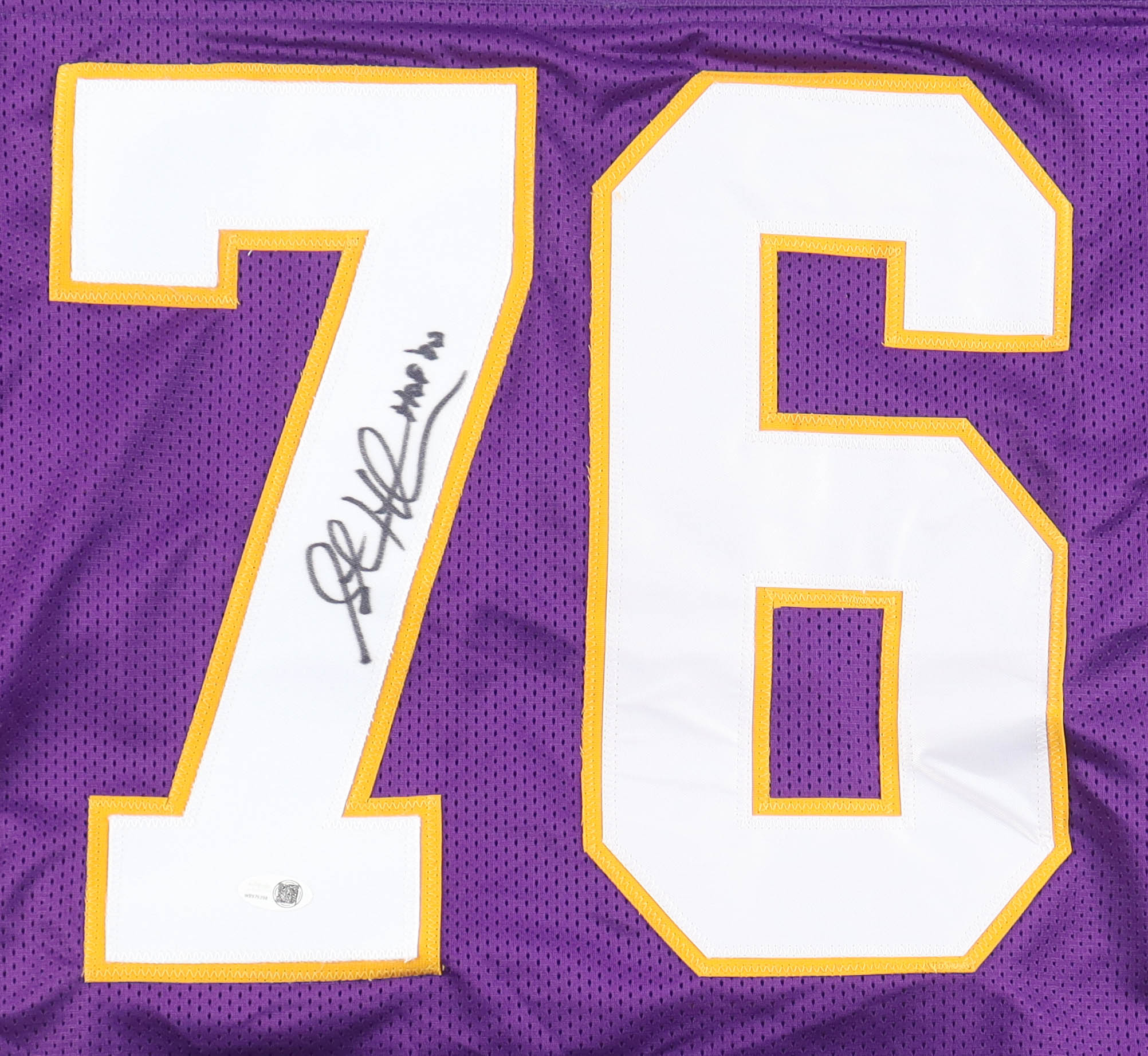 Steve Hutchinson Signed Jersey Inscribed "HOF '20" (JSA) at PristineAuction.com Steve Hutchinson Signed Jersey Inscribed "HOF '20" (JSA) at PristineAuction.com