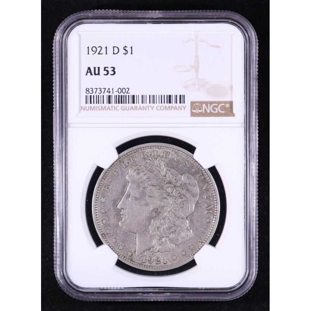 1921-D Morgan Silver Dollar (NGC AU53) at PristineAuction.com