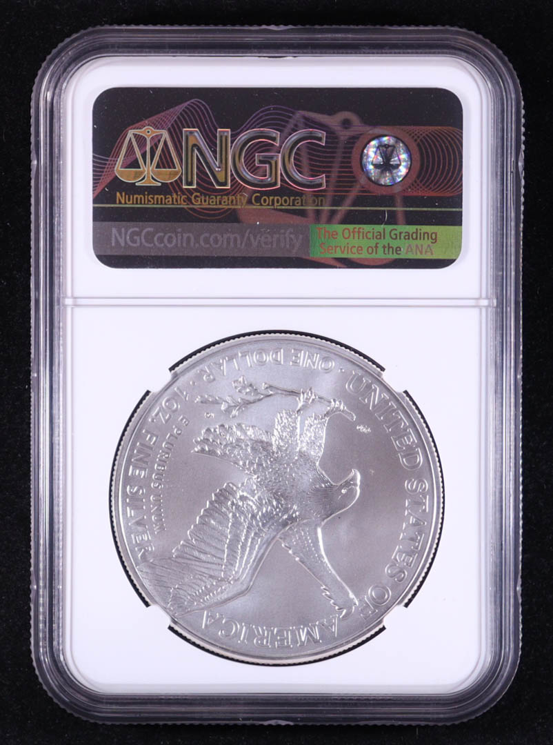 2021 American Silver Eagle, Eagle Landing Type 2 - Early Releases (NGC MS70) at PristineAuction.com 2021 American Silver Eagle, Eagle Landing Type 2 - Early Releases (NGC MS70) at PristineAuction.com