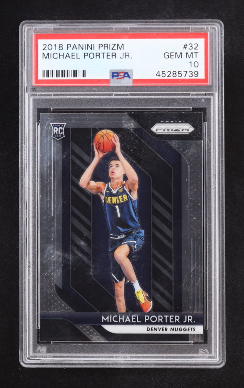 Michael Porter Jr. 2018-19 Panini Prizm #32 RC (PSA 10) at PristineAuction.com Michael Porter Jr. 2018-19 Panini Prizm #32 RC (PSA 10) at PristineAuction.com