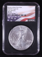 2025(W) American Silver Eagle, Early Releases - Struck at West Point Mint (NGC MS70) at PristineAuction.com