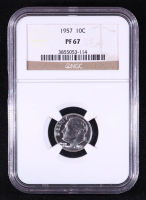 1957 Roosevelt Silver Proof 10C Dime (NGC PF67) at PristineAuction.com