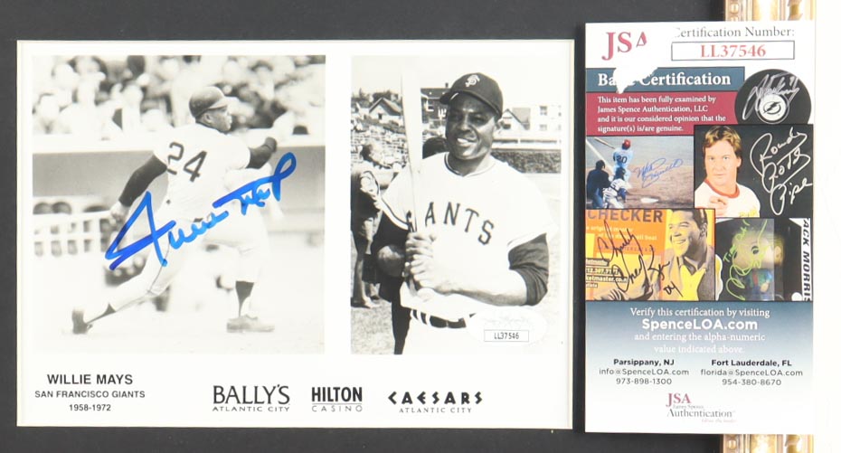 Willie Mays Signed Giants Custom Framed Photo Display with "The Catch" HOF Pin (JSA) at PristineAuction.com Willie Mays Signed Giants Custom Framed Photo Display with "The Catch" HOF Pin (JSA) at PristineAuction.com