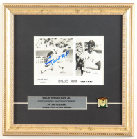 Willie Mays Signed Giants Custom Framed Photo Display with "The Catch" HOF Pin (JSA) at PristineAuction.com