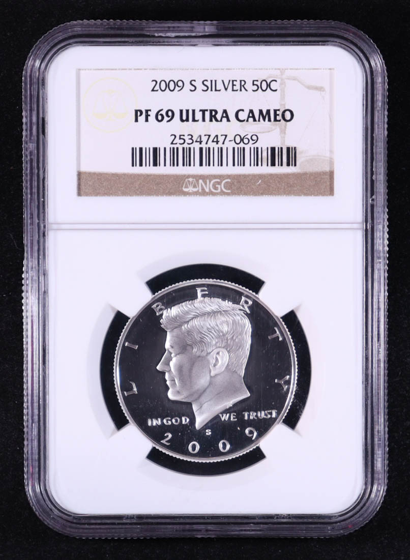 2009-S Kennedy Half Dollar - 90% Silver Proof (NGC PF69 ULTRA CAMEO) at PristineAuction.com 2009-S Kennedy Half Dollar - 90% Silver Proof (NGC PF69 ULTRA CAMEO) at PristineAuction.com