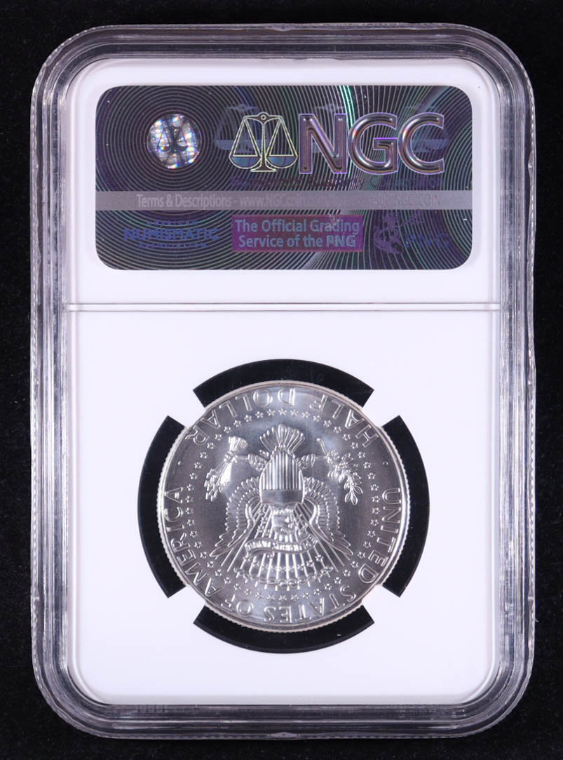 2014-D Kennedy Half Dollar, Early Releases 50th Anniversary - 90% Silver High Relief Specimen (NGC SP69) at PristineAuction.com 2014-D Kennedy Half Dollar, Early Releases 50th Anniversary - 90% Silver High Relief Specimen (NGC SP69) at PristineAuction.com