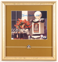 Mickey Mantle Signed Yankees Custom Framed Photo Display with HOF Pin Inscribed "319" (PSA Auto 10) at PristineAuction.com