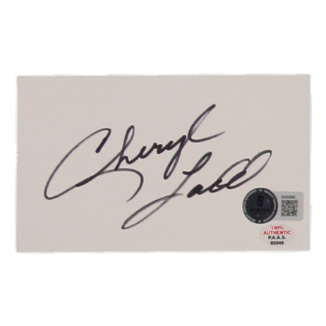 Cheryl Ladd Signed Index Card (Beckett) at PristineAuction.com Cheryl Ladd Signed Index Card (Beckett) at PristineAuction.com