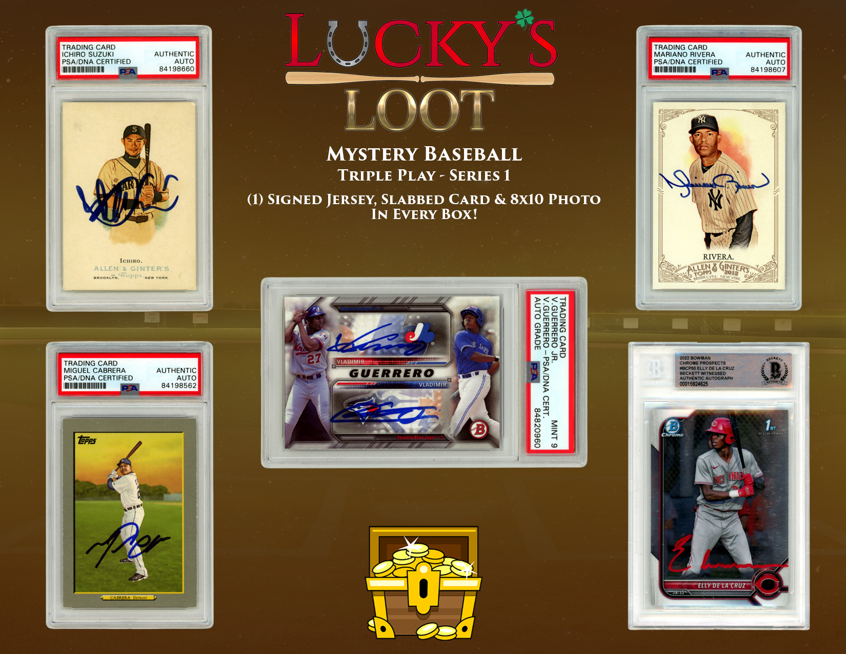 Lucky's Loot Triple Play Baseball Series 1 Mystery Box at PristineAuction.com Lucky's Loot Triple Play Baseball Series 1 Mystery Box at PristineAuction.com