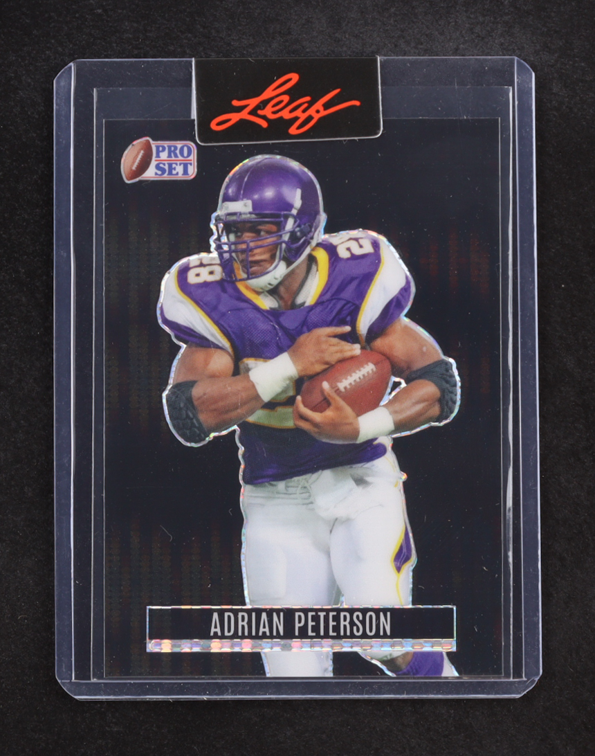 Adrian Peterson 2023 Leaf Pro Set Pulsar Black Pre-Production Proof #NNO #1/1 at PristineAuction.com Adrian Peterson 2023 Leaf Pro Set Pulsar Black Pre-Production Proof #NNO #1/1 at PristineAuction.com
