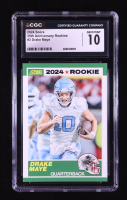 Drake Maye 2024 Score 35th Anniversary Rookie #3 RC (CGC 10) at PristineAuction.com