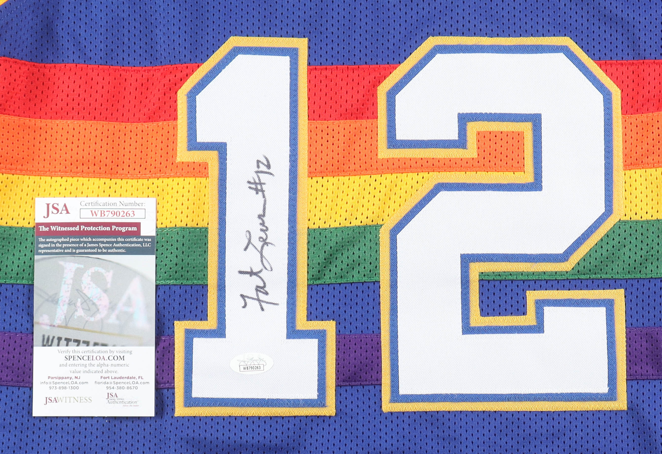 Fat Lever Signed Jersey (JSA) at PristineAuction.com Fat Lever Signed Jersey (JSA) at PristineAuction.com
