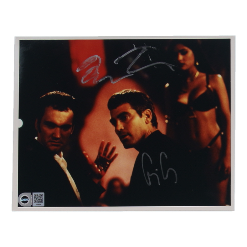 George Clooney & Quentin Tarantino Signed "From Dusk Till Dawn" 8x10 Photo (SWAU) at PristineAuction.com George Clooney & Quentin Tarantino Signed "From Dusk Till Dawn" 8x10 Photo (SWAU) at PristineAuction.com