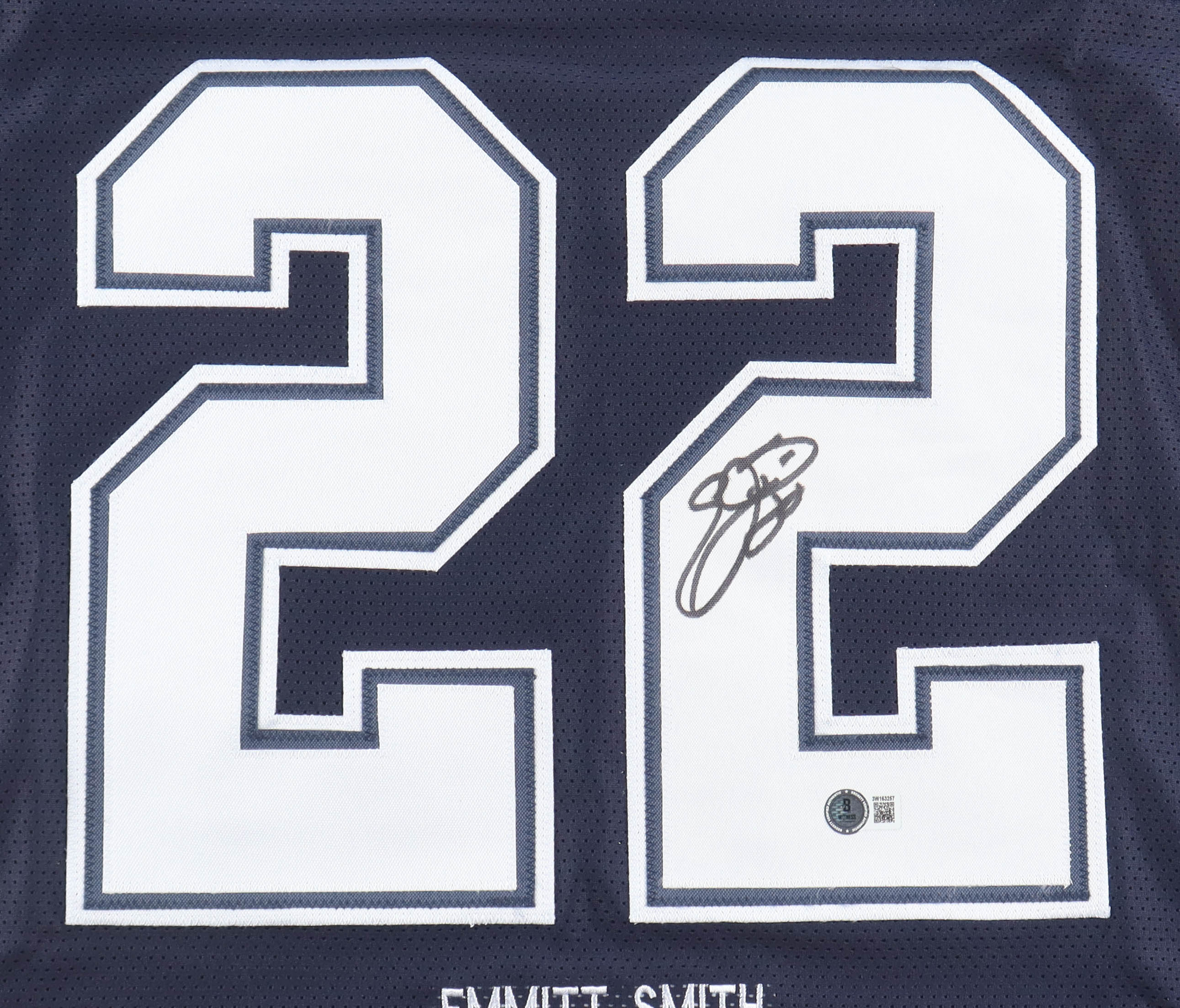 Emmitt Smith Signed Career Highlight Stat Jersey (Beckett) at PristineAuction.com Emmitt Smith Signed Career Highlight Stat Jersey (Beckett) at PristineAuction.com