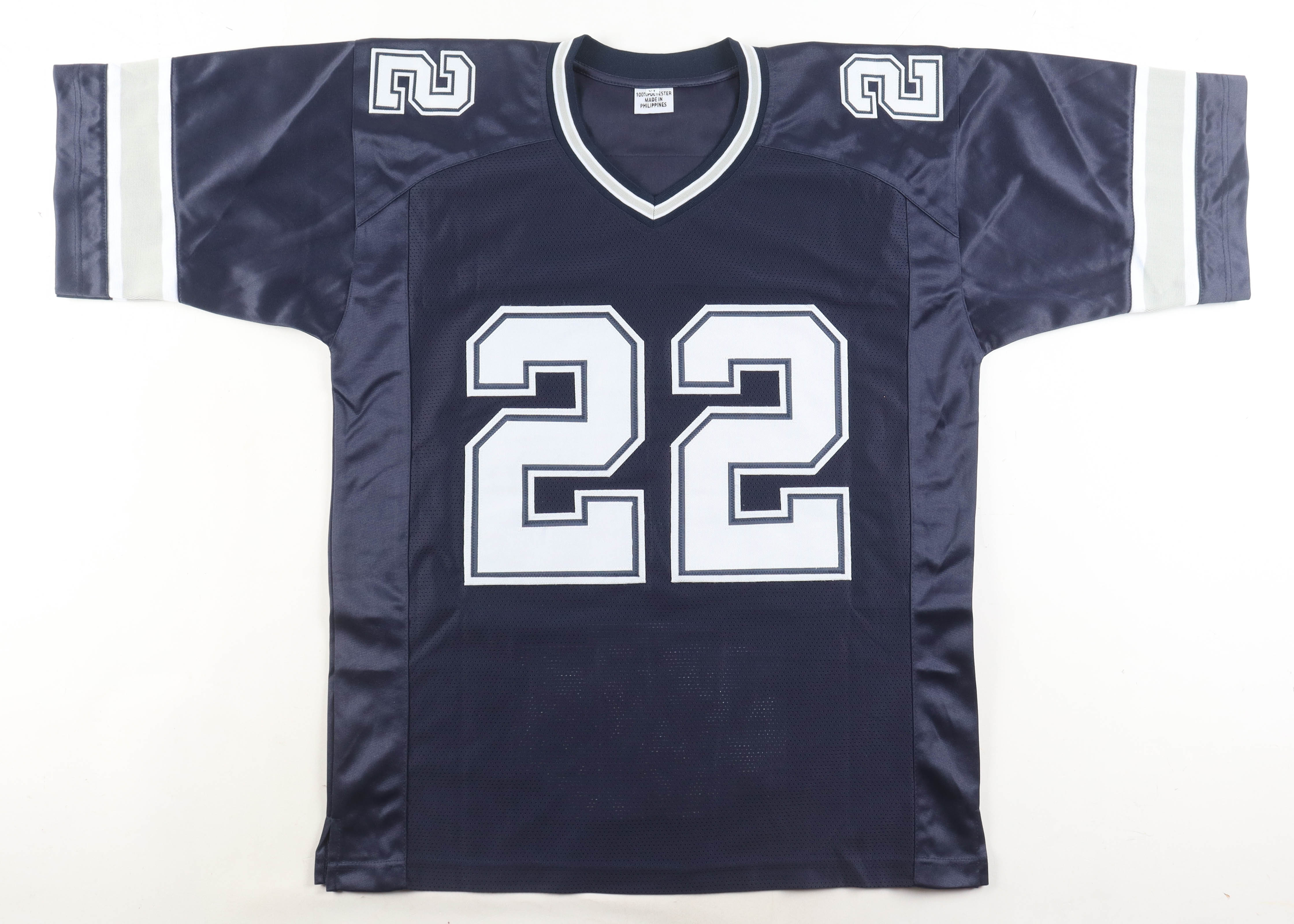 Emmitt Smith Signed Career Highlight Stat Jersey (Beckett) at PristineAuction.com Emmitt Smith Signed Career Highlight Stat Jersey (Beckett) at PristineAuction.com