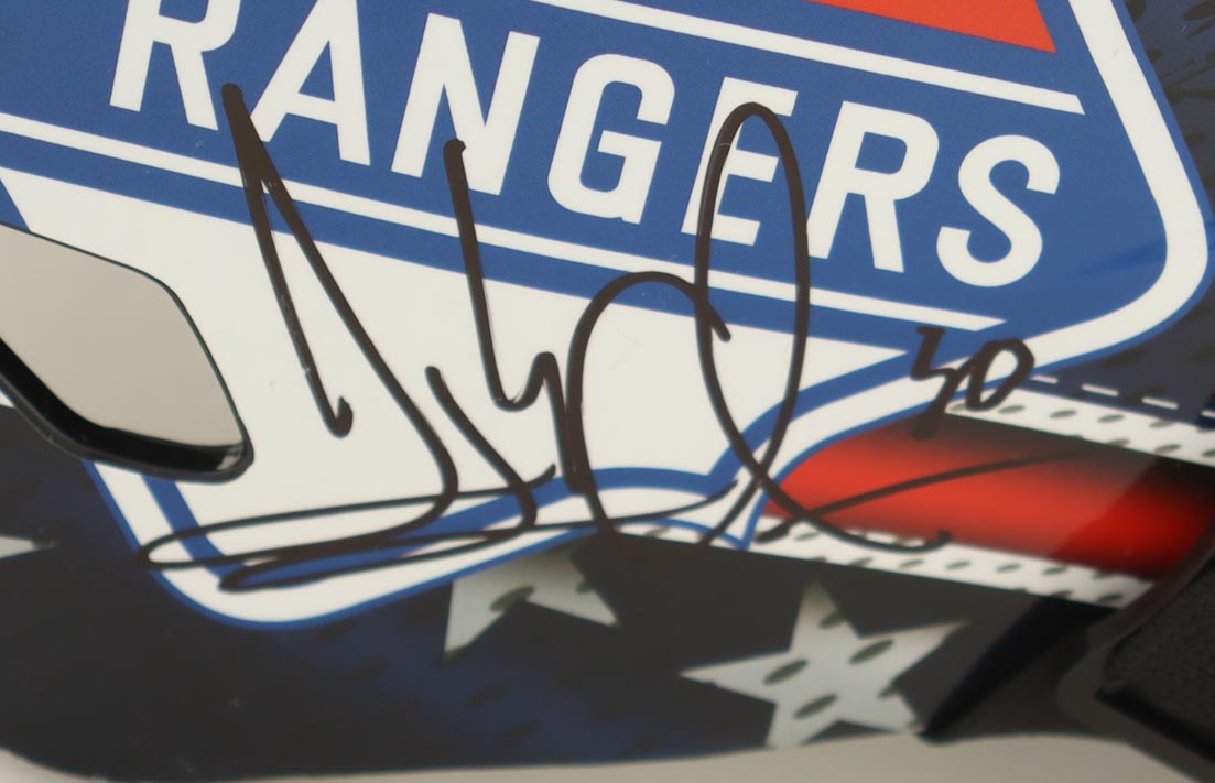 Henrik Lundqvist Signed Rangers Full-Size Goalie Mask (PSA) at PristineAuction.com Henrik Lundqvist Signed Rangers Full-Size Goalie Mask (PSA) at PristineAuction.com