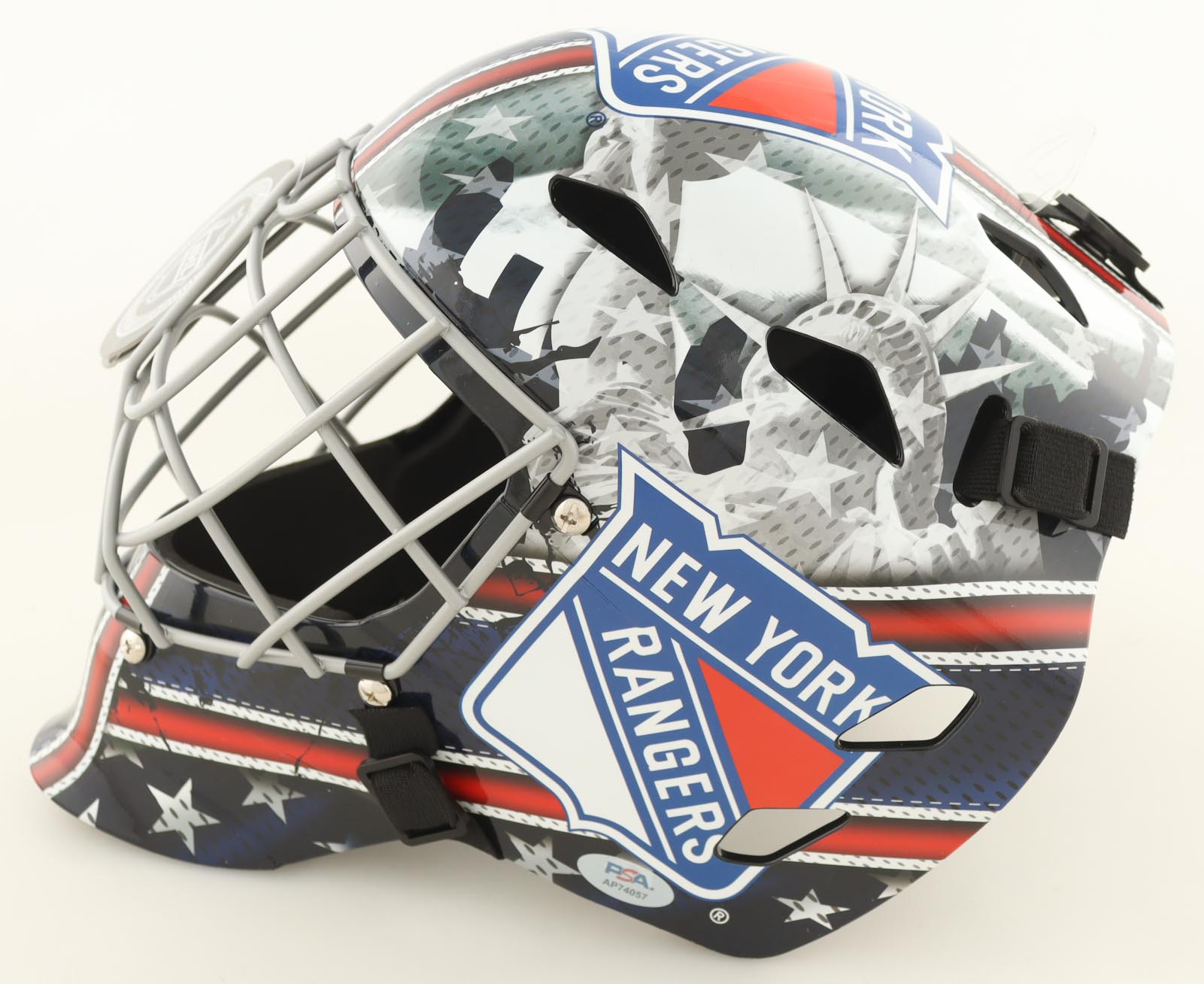 Henrik Lundqvist Signed Rangers Full-Size Goalie Mask (PSA) at PristineAuction.com Henrik Lundqvist Signed Rangers Full-Size Goalie Mask (PSA) at PristineAuction.com