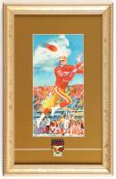 Jerry Rice 49ers Custom Framed Leroy Neiman Art Print Display with Super Bowl XXIII Pin at PristineAuction.com