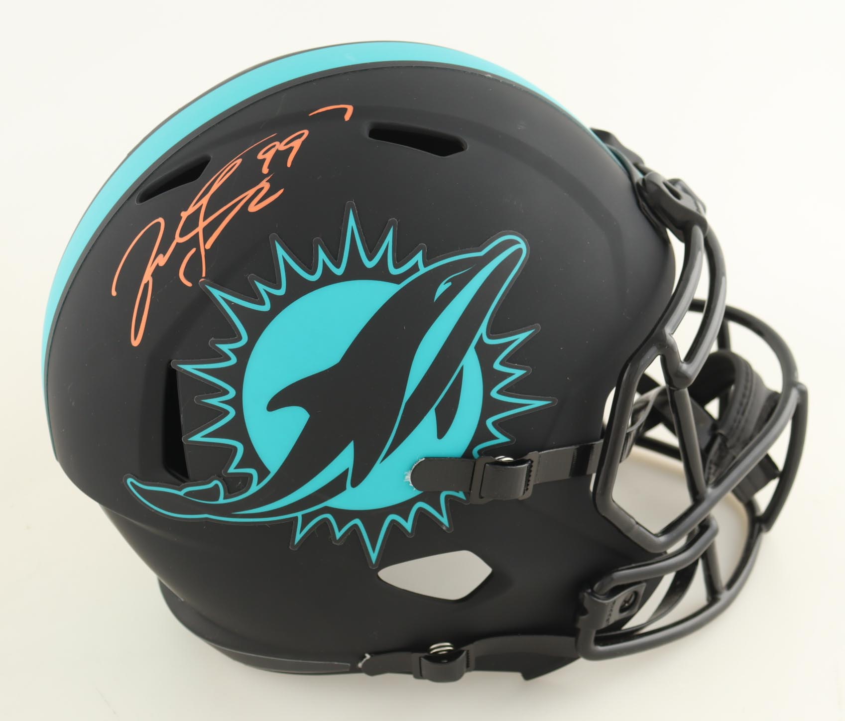 Jason Taylor Signed Dolphins Full-Size Eclipse Alternate Speed Helmet (JSA) at PristineAuction.com Jason Taylor Signed Dolphins Full-Size Eclipse Alternate Speed Helmet (JSA) at PristineAuction.com