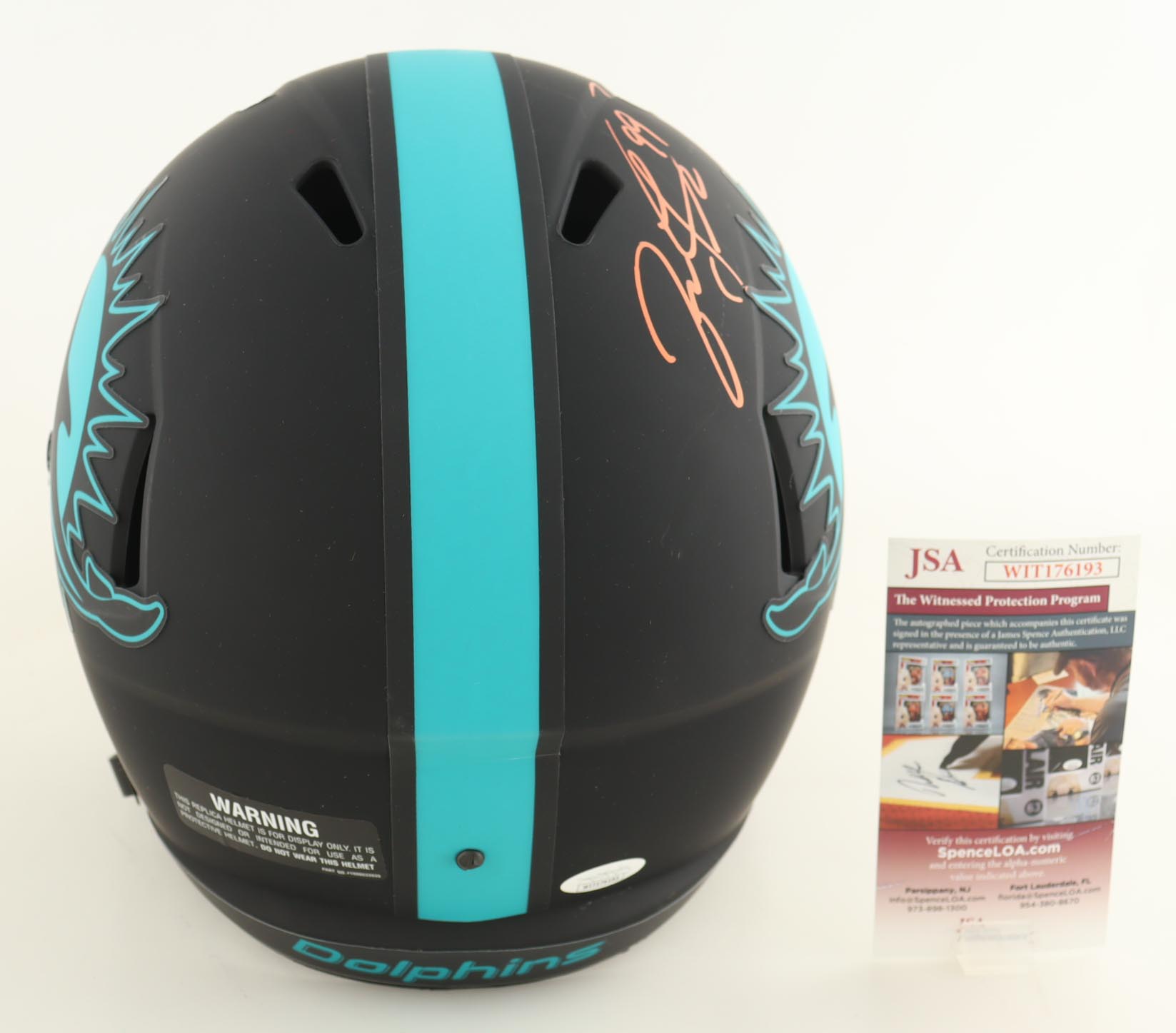 Jason Taylor Signed Dolphins Full-Size Eclipse Alternate Speed Helmet (JSA) at PristineAuction.com Jason Taylor Signed Dolphins Full-Size Eclipse Alternate Speed Helmet (JSA) at PristineAuction.com