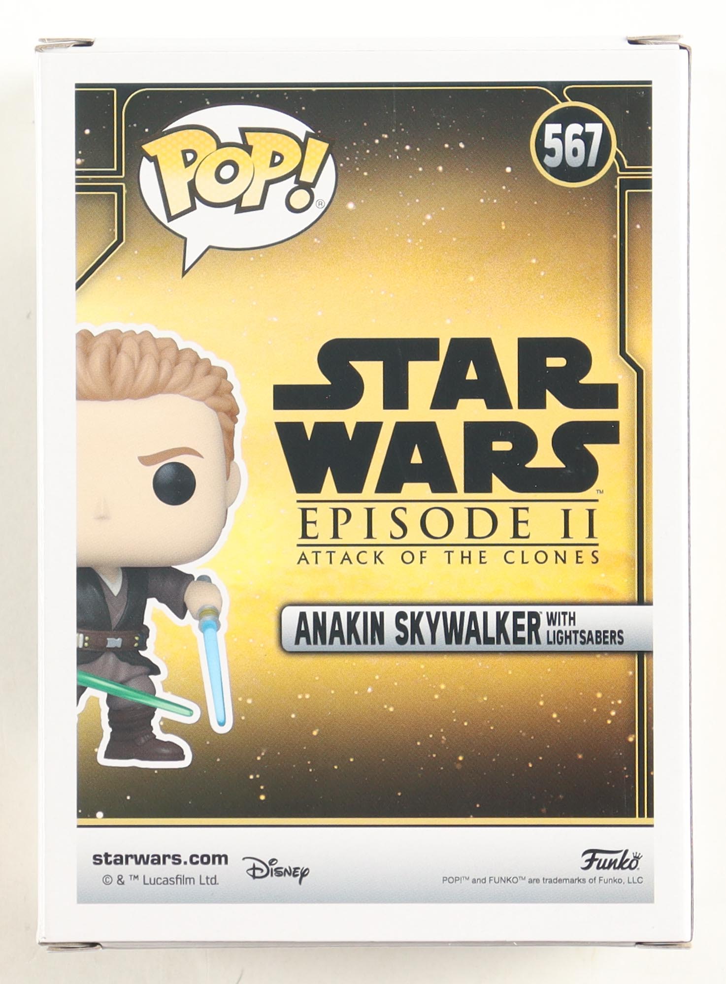 Hayden Christensen Signed "Star Wars" #567 Anakin Skywalker with Lightsabers Funko Pop! Vinyl Figure (Beckett) at PristineAuction.com Hayden Christensen Signed "Star Wars" #567 Anakin Skywalker with Lightsabers Funko Pop! Vinyl Figure (Beckett) at PristineAuction.com