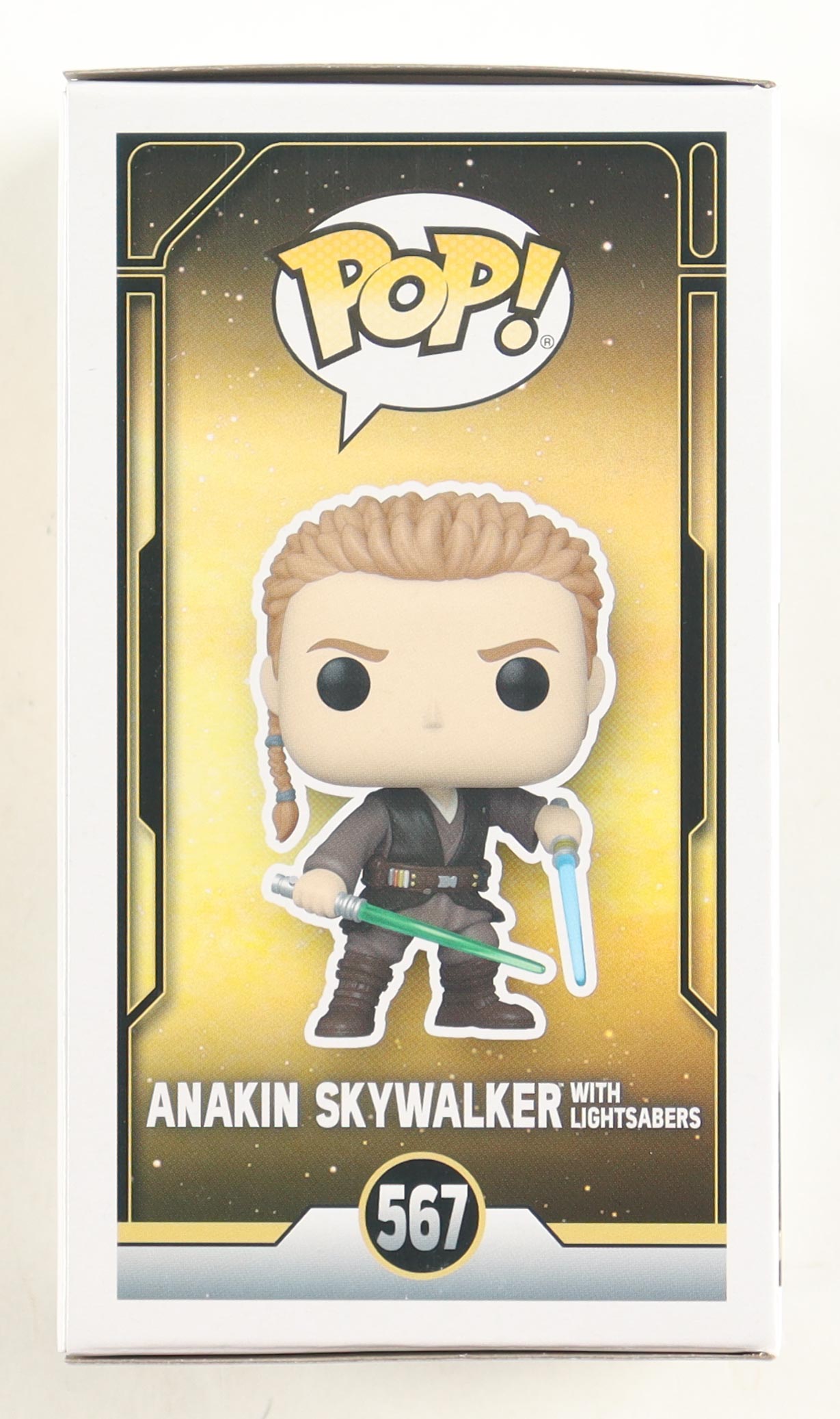 Hayden Christensen Signed "Star Wars" #567 Anakin Skywalker with Lightsabers Funko Pop! Vinyl Figure (Beckett) at PristineAuction.com Hayden Christensen Signed "Star Wars" #567 Anakin Skywalker with Lightsabers Funko Pop! Vinyl Figure (Beckett) at PristineAuction.com