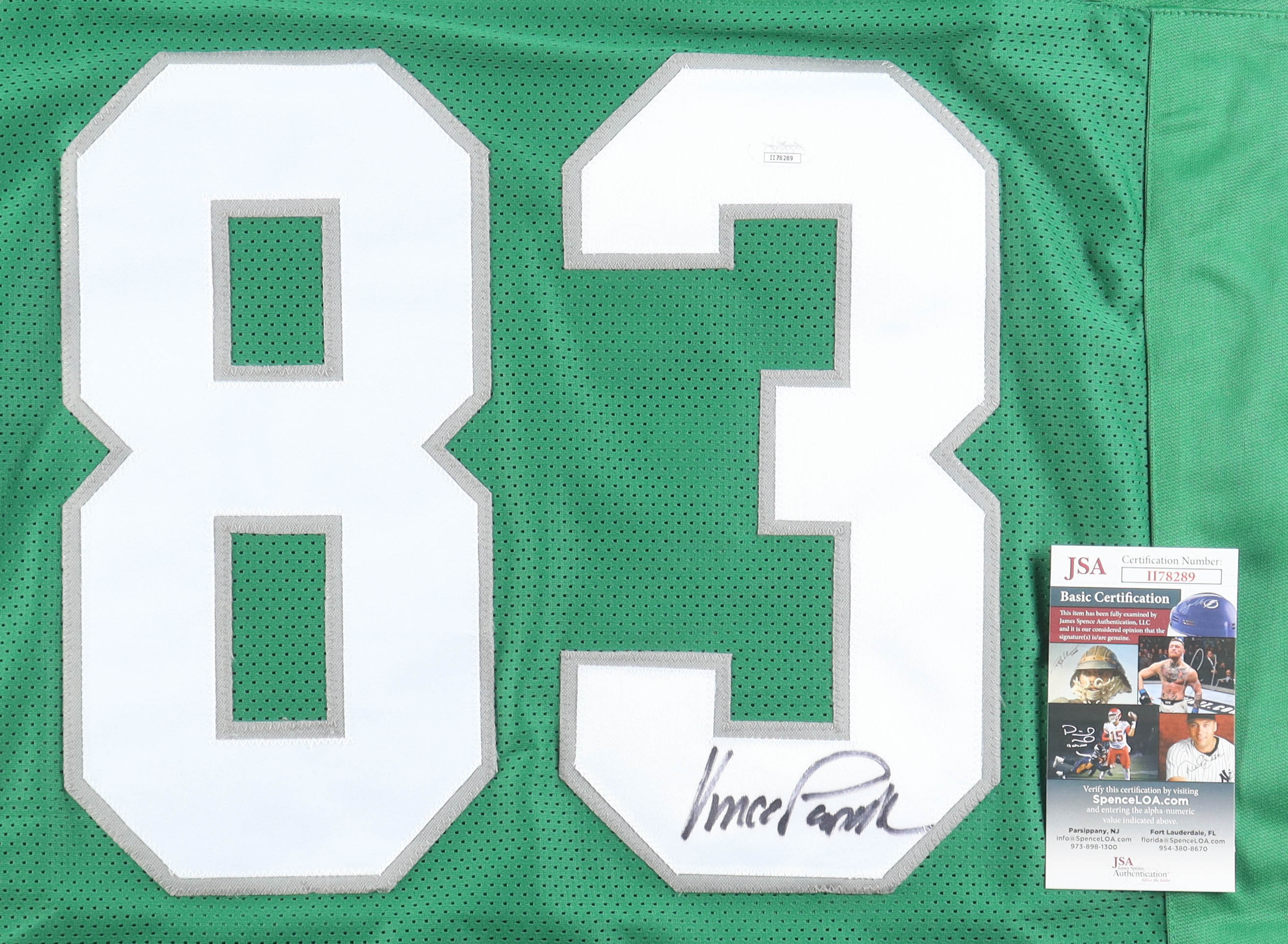 Vince Papale Signed Jersey (JSA) at PristineAuction.com Vince Papale Signed Jersey (JSA) at PristineAuction.com