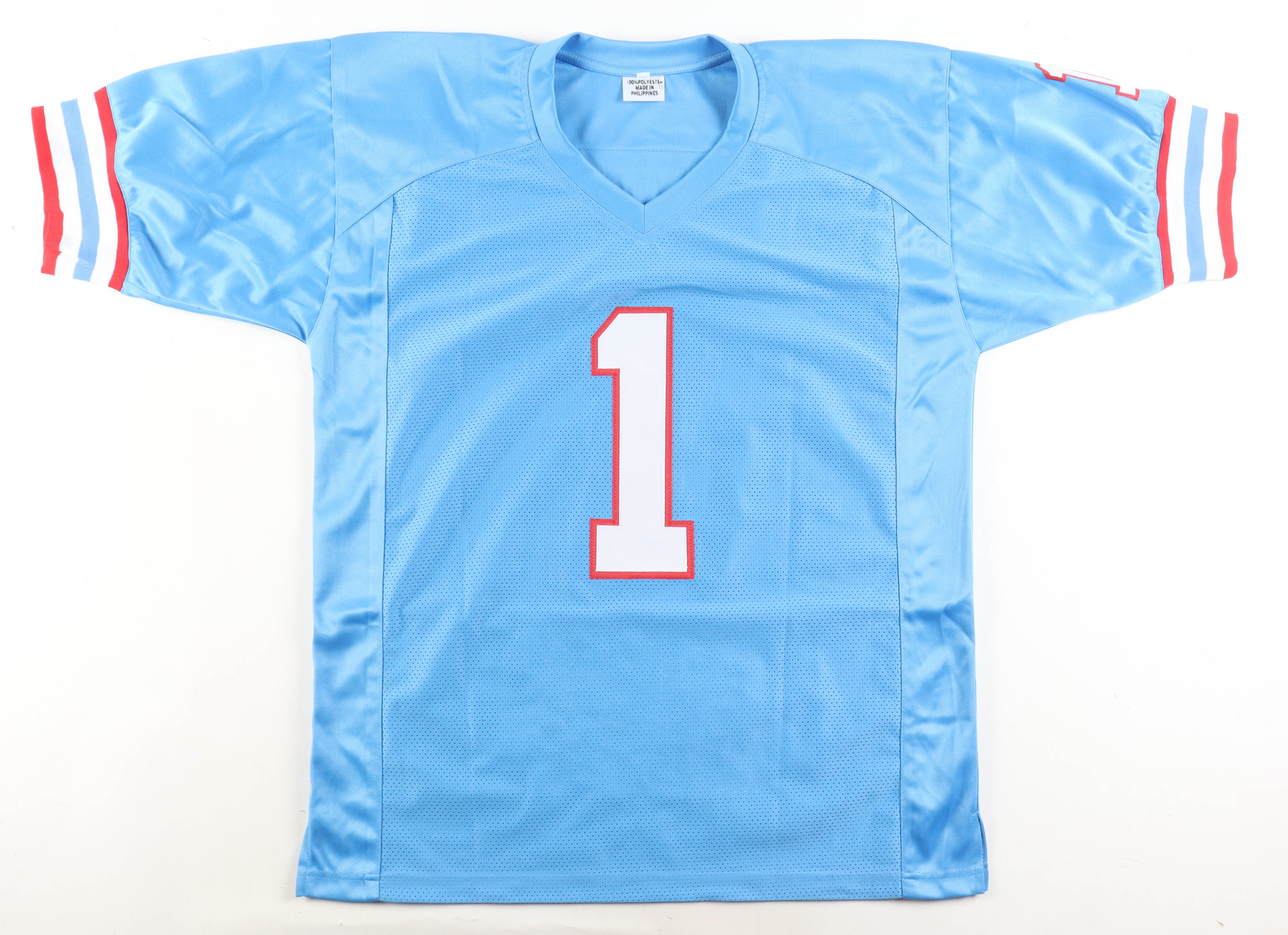 Warren Moon Signed Career Highlight Stats Jersey Inscribed "HOF 06" (JSA) at PristineAuction.com Warren Moon Signed Career Highlight Stats Jersey Inscribed "HOF 06" (JSA) at PristineAuction.com