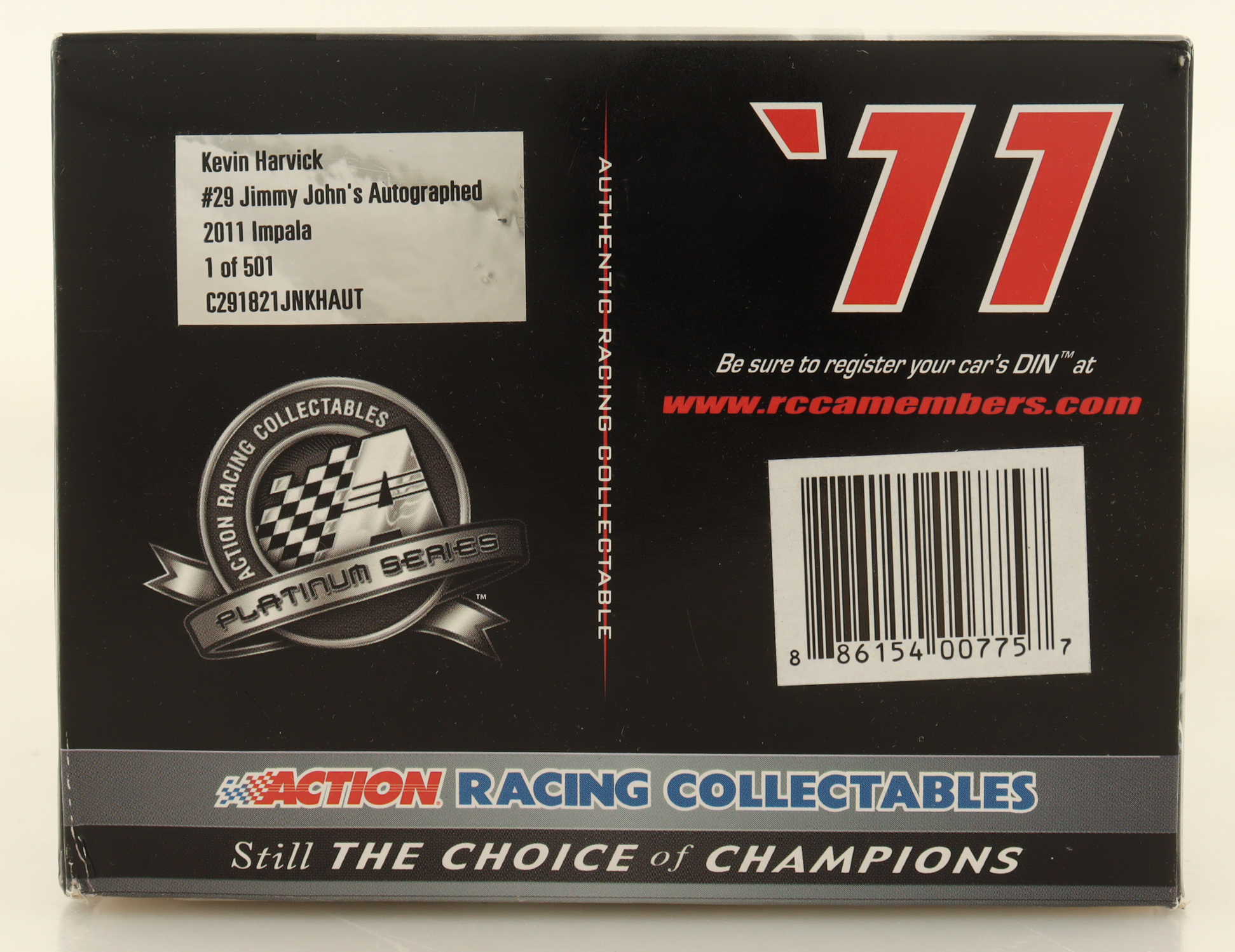Kevin Harvick Signed LE #29 Jimmy Johns Autographed 2011 Impala 1:24 Die-Cast Car (JSA) at PristineAuction.com Kevin Harvick Signed LE #29 Jimmy Johns Autographed 2011 Impala 1:24 Die-Cast Car (JSA) at PristineAuction.com