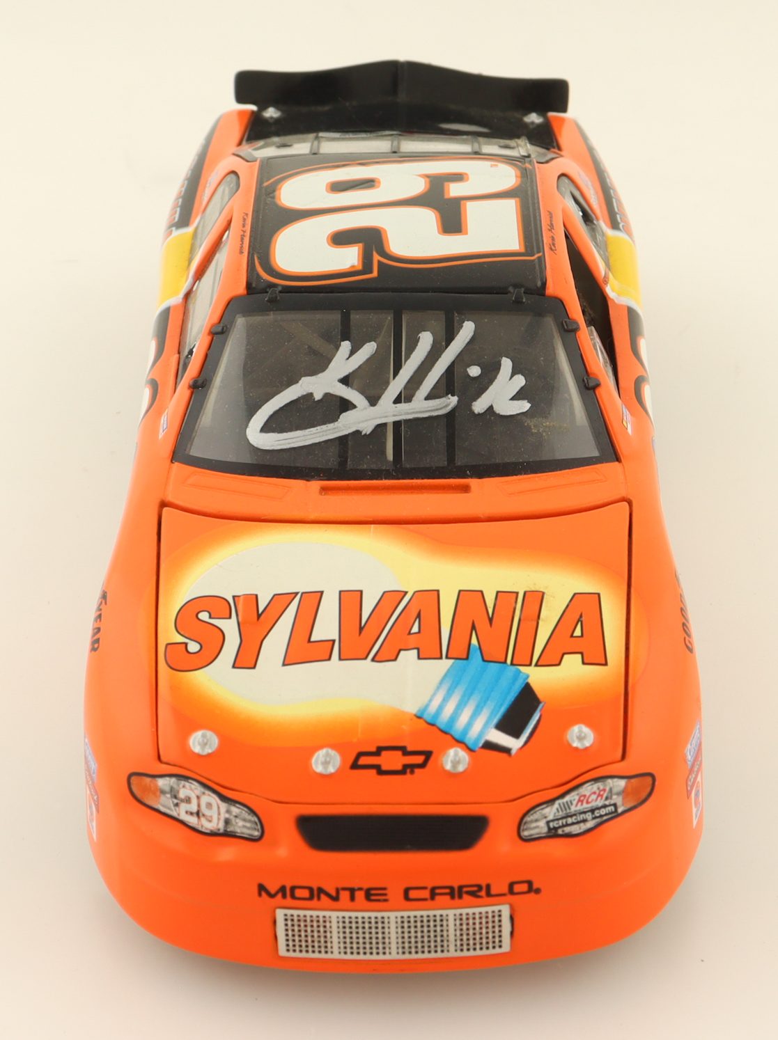 Kevin Harvick Signed 2002 NASCAR #29 Sylvania Monte Carlo- 1:24 Premium Action Diecast Car (PA) at PristineAuction.com Kevin Harvick Signed 2002 NASCAR #29 Sylvania Monte Carlo- 1:24 Premium Action Diecast Car (PA) at PristineAuction.com