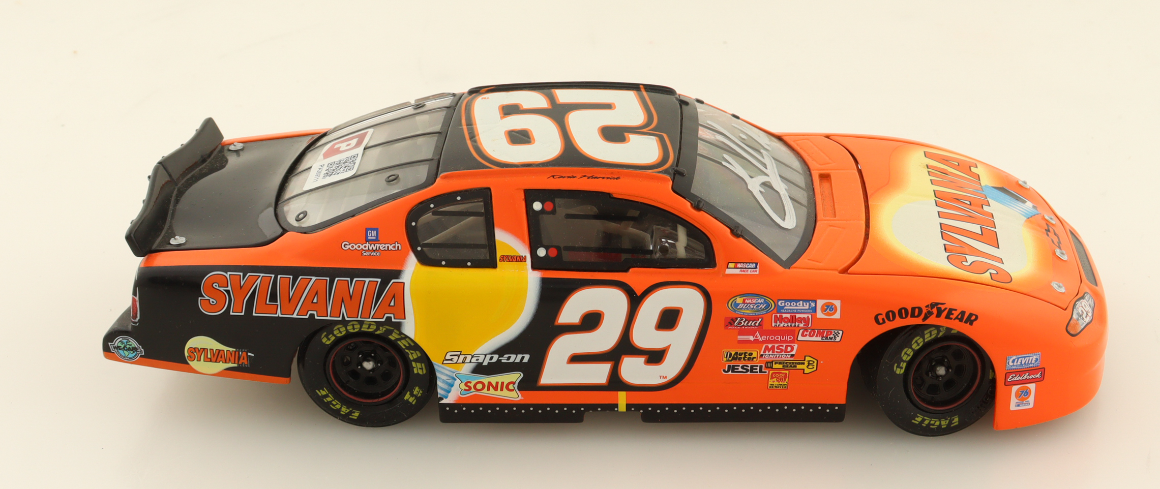 Kevin Harvick Signed 2002 NASCAR #29 Sylvania Monte Carlo- 1:24 Premium Action Diecast Car (PA) at PristineAuction.com Kevin Harvick Signed 2002 NASCAR #29 Sylvania Monte Carlo- 1:24 Premium Action Diecast Car (PA) at PristineAuction.com