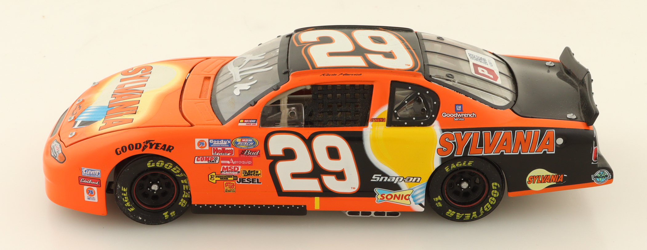 Kevin Harvick Signed 2002 NASCAR #29 Sylvania Monte Carlo- 1:24 Premium Action Diecast Car (PA) at PristineAuction.com Kevin Harvick Signed 2002 NASCAR #29 Sylvania Monte Carlo- 1:24 Premium Action Diecast Car (PA) at PristineAuction.com