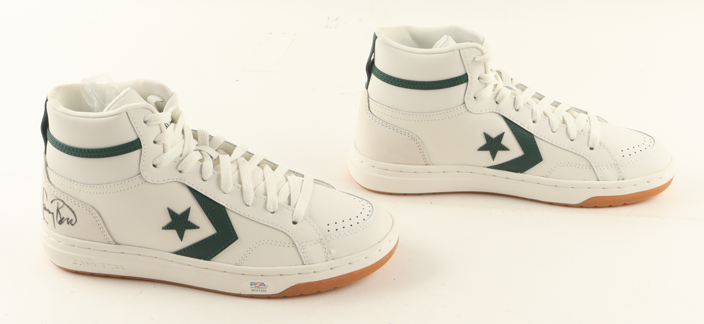 Larry Bird Signed Set of (2) Converse All-Star Basketball Shoes (PSA) at PristineAuction.com Larry Bird Signed Set of (2) Converse All-Star Basketball Shoes (PSA) at PristineAuction.com