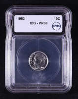 1963 Roosevelt Silver Proof 10C Dime (ICG PF68) at PristineAuction.com