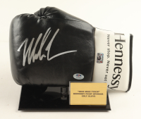 Mike Tyson Signed Hennessy Boxing Glove With Display Stand (PSA & Tyson) at PristineAuction.com
