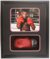 Mike Tyson Signed Custom Framed Shadowbox Everlast Boxing Glove Display (JSA & Tyson) at PristineAuction.com