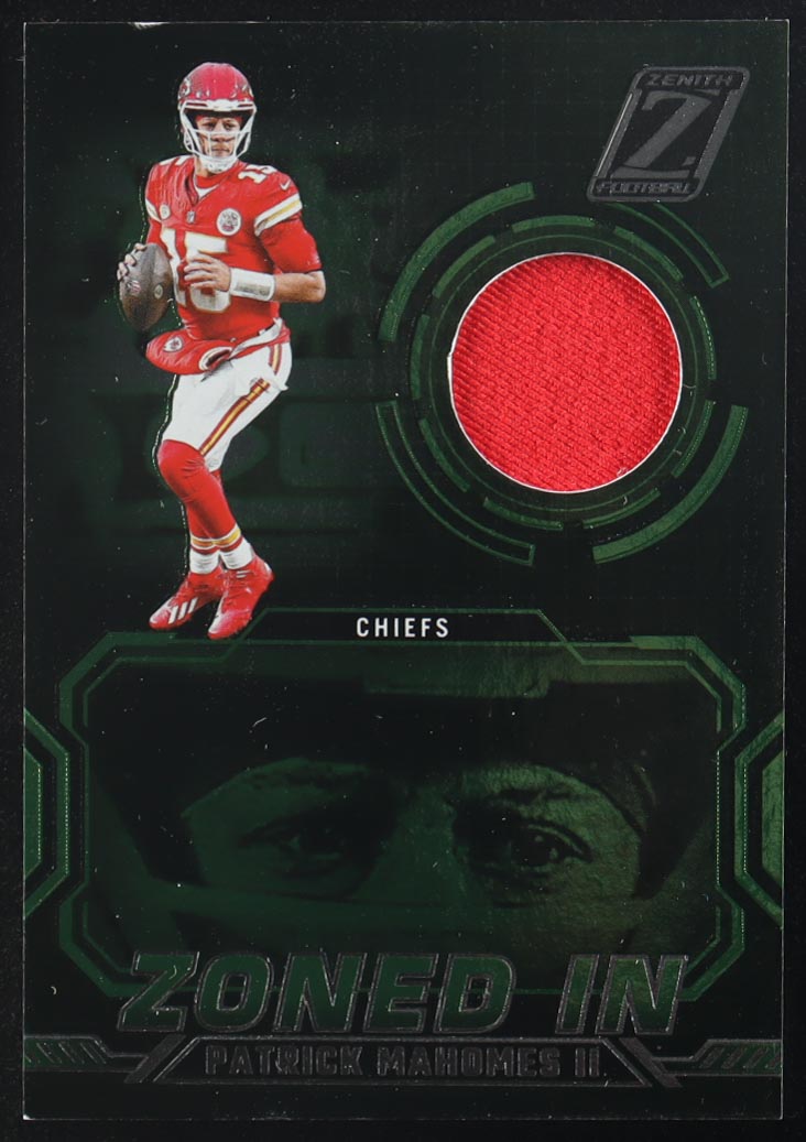 Patrick Mahomes II 2024 Zenith Zoned In Jerseys #8 at PristineAuction.com Patrick Mahomes II 2024 Zenith Zoned In Jerseys #8 at PristineAuction.com
