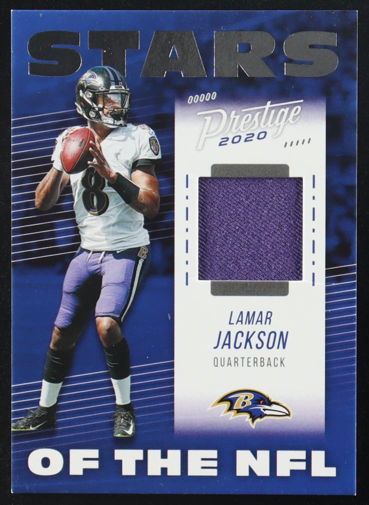 Lamar Jackson 2020 Prestige Stars of the NFL Jerseys #37 at PristineAuction.com Lamar Jackson 2020 Prestige Stars of the NFL Jerseys #37 at PristineAuction.com