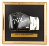 Mike Tyson Signed Custom Framed Hennessy Boxing Glove Display (PSA & Tyson) at PristineAuction.com