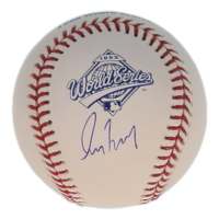 Greg Maddux Signed 1995 World Series Logo Baseball (JSA) at PristineAuction.com