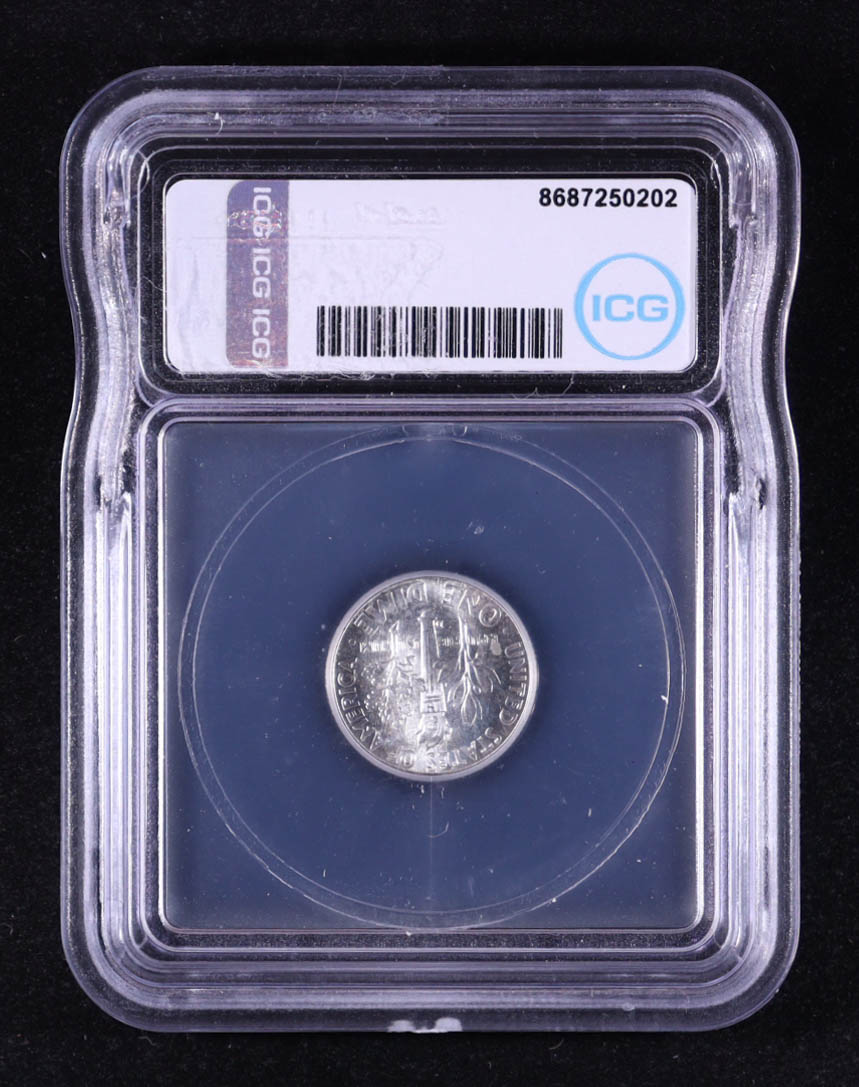 1955-D Roosevelt Silver 10C Dime (ICG MS66) at PristineAuction.com 1955-D Roosevelt Silver 10C Dime (ICG MS66) at PristineAuction.com