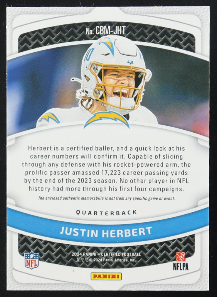 Justin Herbert 2024 Certified Certified Ballers Mirror Bronze #2 #139/149 at PristineAuction.com Justin Herbert 2024 Certified Certified Ballers Mirror Bronze #2 #139/149 at PristineAuction.com